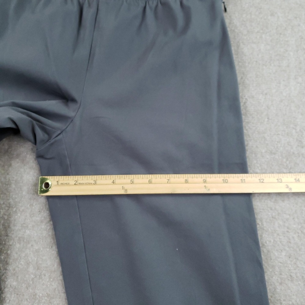Eileen Fisher Pants Women Small Gray Elastic Waist Straight Leg Side Zip Casual - Picture 5 of 14